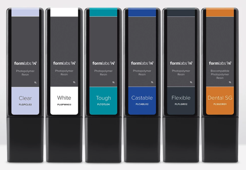 What are the material properties of Formlabs resins?